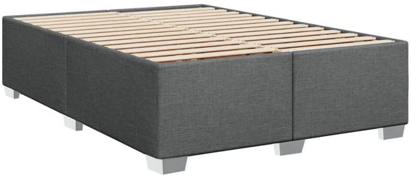 vidaXL Boxspringbett mit Matratze Dunkelgrau 160x200 cm Stoff 3292854 Bild 8