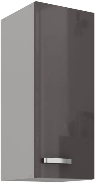 Küchen Hängeschrank 30 Hochglanz Grau Küchenzeile Küchenblock Küche Grey Bianca
