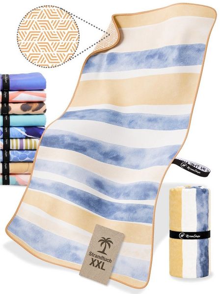 NirvanaShape Strandtuch Reise Handtuch Strandtuch XXL - Strandhandtuch, Mikrofaser Badetuch