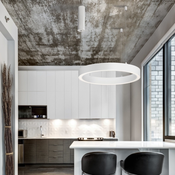 Nova Luce 9558600 STING LED Pendelleuchte 60cm 3000K Weiss dimmbar Bild 1