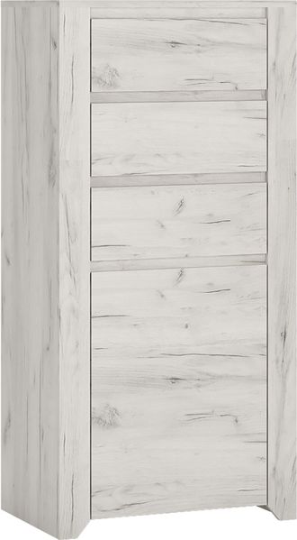 Highboard, weiß Eiche, AMANTEA-129
