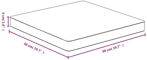 vidaXL Tischplatte 50x50x4 cm Bambus 352705 Bild 4