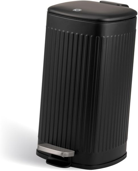 Abfalleimer, Treteimer, 9 Liter Fassungsvermögen, Schwarz
