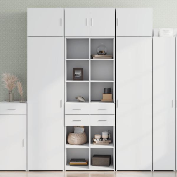 vidaXL Highboard Weiß 70x42,5x185 cm Holzwerkstoff 3281462