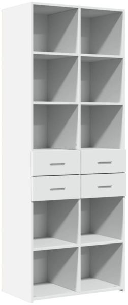 vidaXL Highboard Weiß 70x42,5x185 cm Holzwerkstoff 3281462