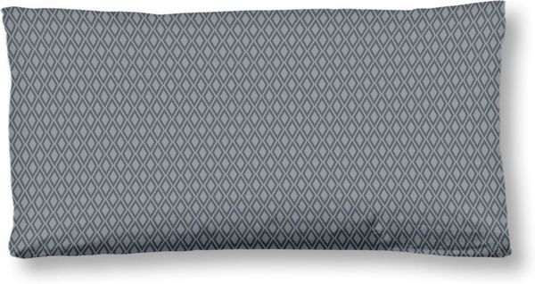 hip Kissenhülle Olinga, (1 Stück), Baumwolle, Mako-Satin, 40x80, 1 Stück, Reißverschluss, Anthrazit