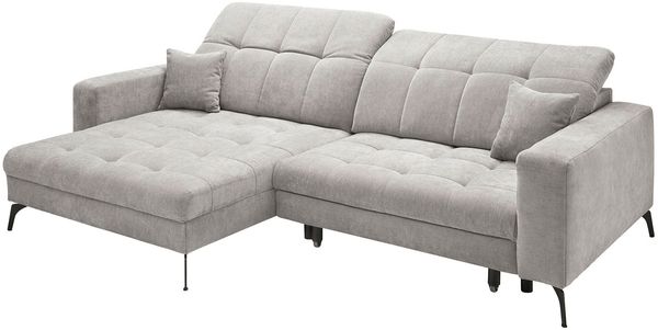 Wohnlandschaft LIV'IN Maradero, Stoff, Grau, 282 x 100 x 177 cm
