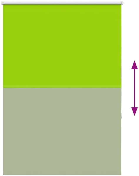 vidaXL Verdunkelungsrollo Grün 100x175cm Stoffbreite 95,7 cm Polyester 4011284 Bild 8