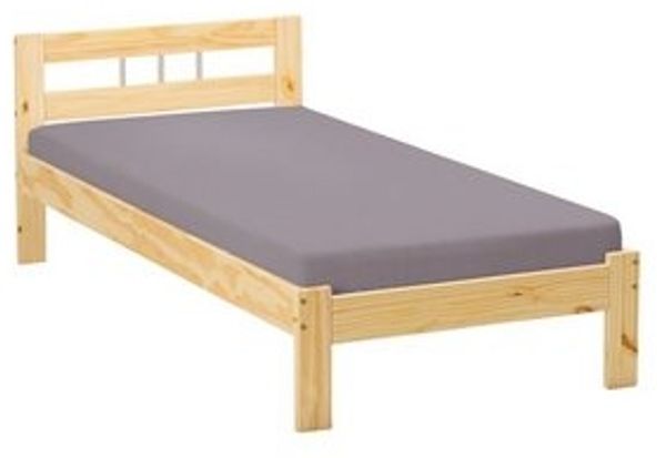 Bett Einzelbett JANA Kiefer Massivholz 90 x 200 cm natur lackiert Bild 6