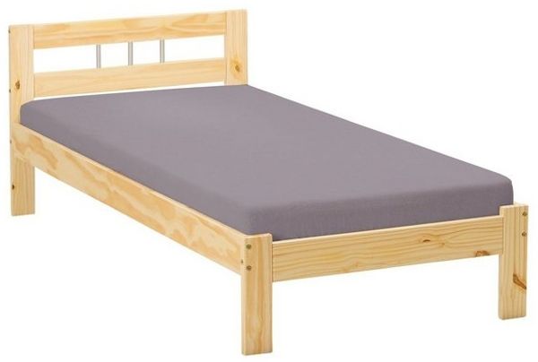 Bett Einzelbett JANA Kiefer Massivholz 90 x 200 cm natur lackiert Bild 4
