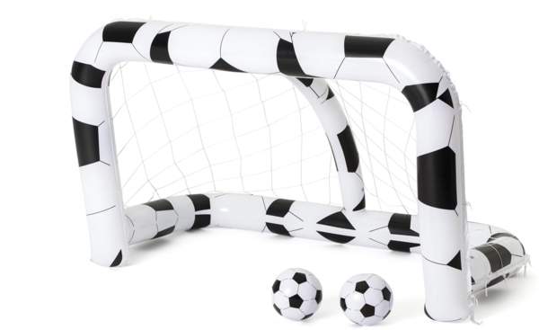 Bestway Fußballtor mit 2 Bällen, PVC weiß / schwarz, 213 x 117 x 125 cm