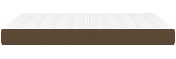 vidaXL Taschenfederkernmatratze Mittel Dunkelbraun 140x200x20 cm Stoff 347797 Bild 4
