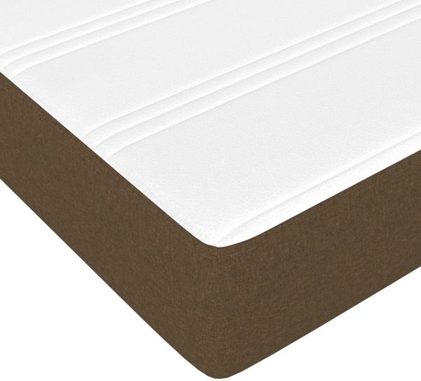 vidaXL Taschenfederkernmatratze Mittel Dunkelbraun 140x200x20 cm Stoff 347797 Bild 5