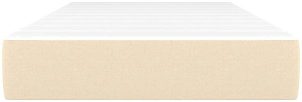 vidaXL Taschenfederkernmatratze Mittel Creme 80x200x20 cm Stoff 347679 Bild 3