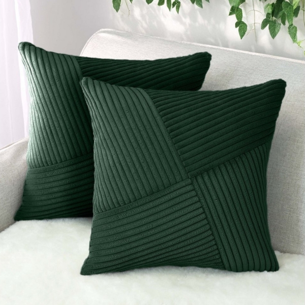 Amilian Dekokissen mit Füllung und Kissenbezug - 2er Set - Zierkissen, Sofakissen, Kissen, (2 Stück), 40x40 cm, Kuschelkissen, Kopfkissen mit Kissenfüllung Bild 2