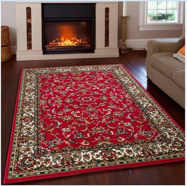 OTTO home Teppich Ezzo, mit Bordüre, Kurzflor, Made in Belgium, rechteckig, Höhe: 7 mm, Orient-Optik, Teppich, Wohnzimmer, Esszimmer, Schlafzimmer