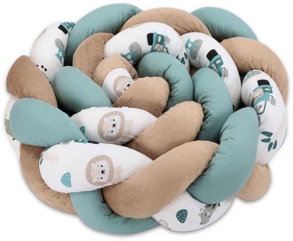 Totsy Baby Bettnestchen Bettschlange Bettumrandung für Babybett und Kissen Deko Kuschelkissen