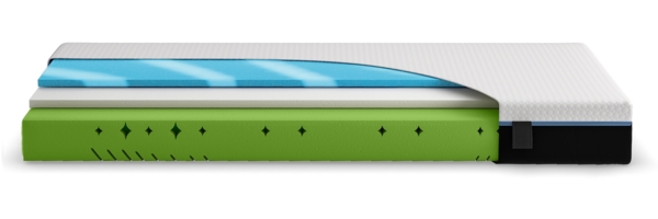 Hn8 Kaltschaum-Matratze "Schlafschön VS", H2, 120 x 200 cm, Höhe: ca. 21 cm Bild 4