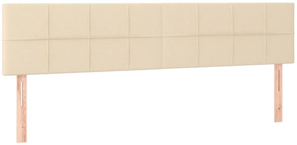 Boxspringbett mit Matratze Stoff Creme 200x200 cm, Härtegrad: H2 [3130302] Bild 6