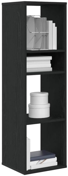vidaXL Bücherregal Schwarz 34x31x112 cm Holzwerkstoff 860284