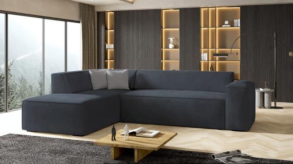 Ecksofa Lordin, Seite: Links, Farbe: Zetta 300 + Zetta 302