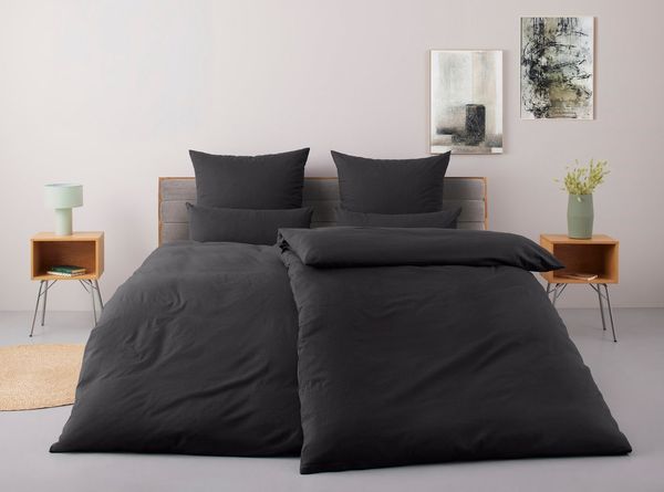 OTTO home Bettwäsche Luisa, Baumwoll-Leinen Mix, 2 teilig, ab Gr. 135x200, auch in PREMIUM Qualitäten erhältlich, Streifen
