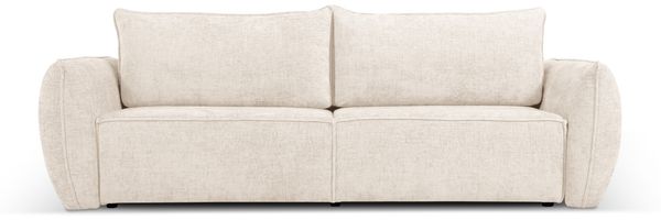 Micadoni Schlafsofa Kaelle 3-Sitzer Chenille Helles Beige