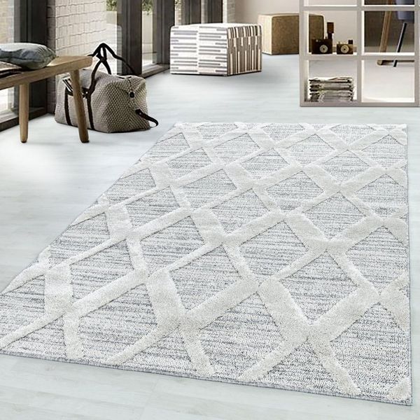 Ayyildiz Teppiche Teppich PISA 4703, rechteckig, Höhe: 20 mm, Läufer, rund, Hoch Tief Struktur, Wohnzimmer, Schlafzimmer
