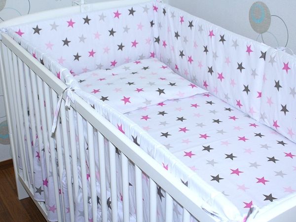 Primawela Bettnestchen Nestchen 420 cm Bettumrandung Baby Bett Kinder Nest Kopfumrandung