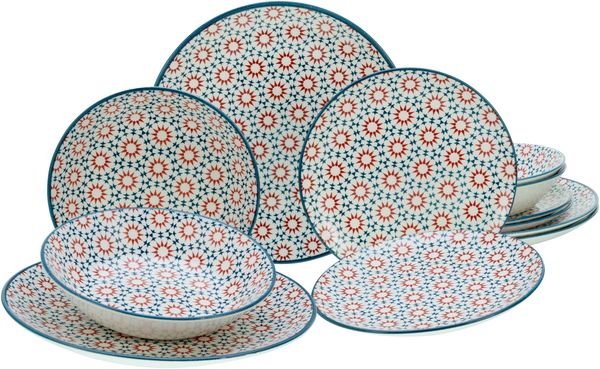 Stella Bunt, Tellerset 12-tlg (mo)