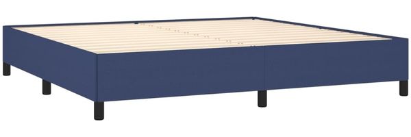 Boxspringbett mit Matratze Stoff Blau 200x200 cm, Härtegrad: H2 [3128075] Bild 4