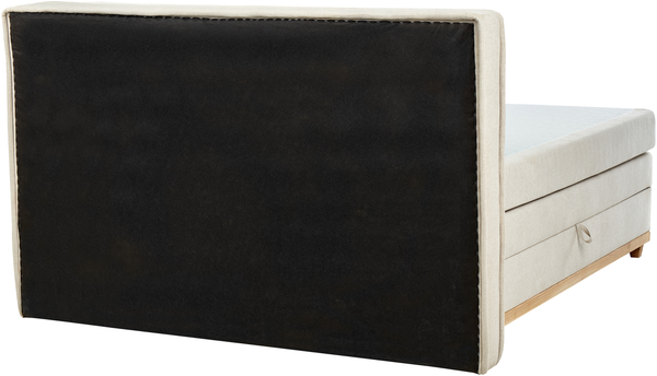 Boxspring Bett DYNASTY 160 x 200 cm Stoff Beige Bild 6