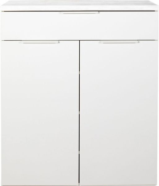 Schuhschrank Moonlight / Mundi, Holzwerkstoff, Weiß, 82 x 102 x 35 cm
