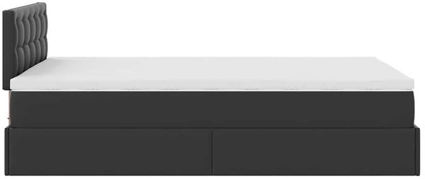 vidaXL Ottoman-Bett mit Matratze Schwarz 120x190 cm Kunstleder 3311293 Bild 10