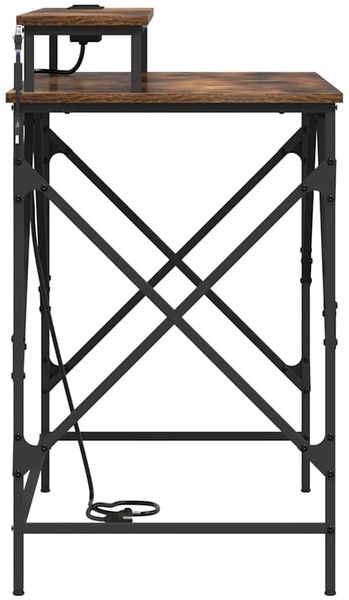 vidaXL Schreibtisch Geräucherte Eiche 100 x 50 x 86,5 cm Holzwerkstoff 859397 Bild 8