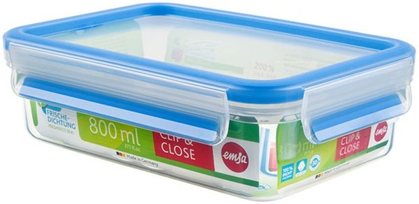 emsa Vorratsdosen 508539 Clip&close Ds. 3d Pc. 0,8l
