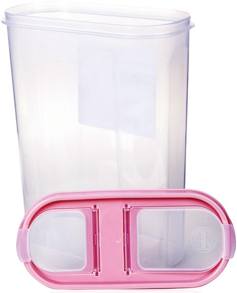 Vorratsdosen mit Deckel 2,8 Liter ( Altrose ), Luftdicht Schüttdose BPA frei für Lebensmittel, Vorratsbehälter Set - Frischhaltedosen Klappdeckel