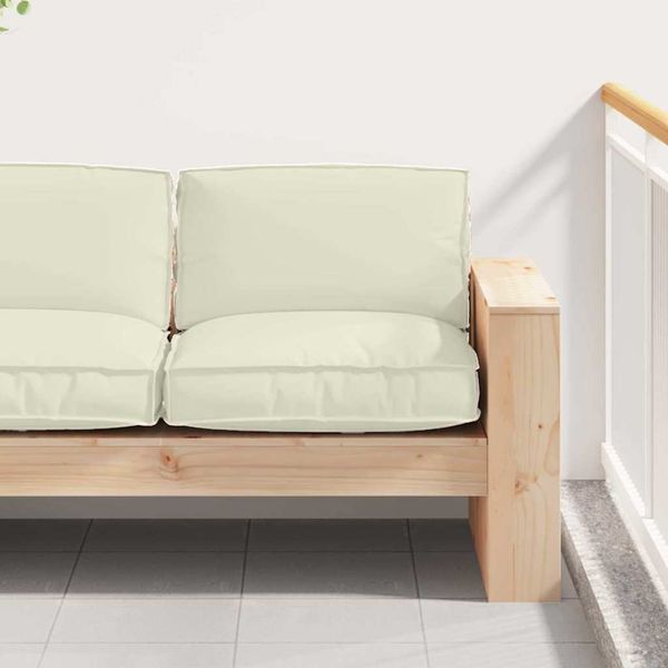 vidaXL Kissen Creme 80 x 80 x 12 cm Oxford-Stoff 42001510