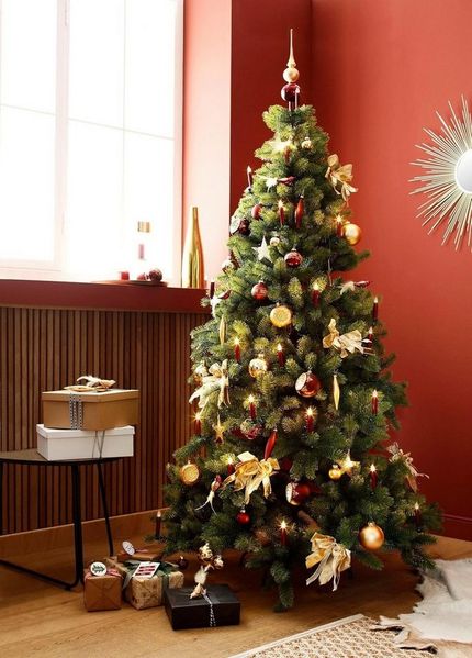 Thüringer Glasdesign Weihnachtsbaumkugel Christbaumkugeln aus Glas, 40 tlg. Set, Weihnachtsbaum-Schmuck, Glas