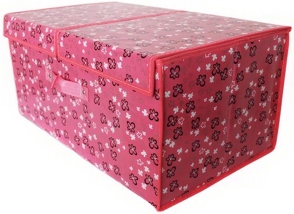 Yudu Aufbewahrungsbox Textil Organizer Aufbewahrungsbox mit 2 Klappdeckeln