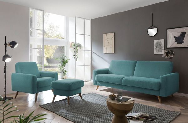 exxpo - sofa fashion Hocker Samso, kompakte und bequeme Sitzgelegenheit in aktuellem Cord Bezug