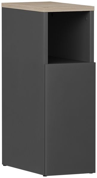 Nachttisch Enton Anthrazit/Sonoma 20 x 59.5 cm mit 1 Tür Vicco