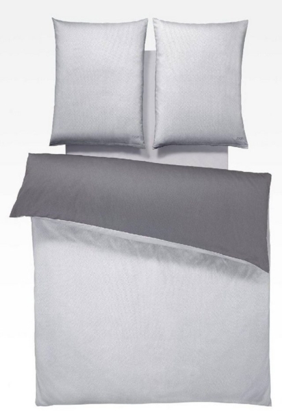 JOOP! Bettwäsche Micro Pattern 4040 09 Silber Mako Satin cm