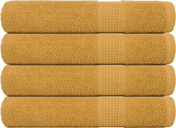 vidaXL Saunatücher FROGN 4 Stk. Gold 80x200 cm 360 g/m² 136816