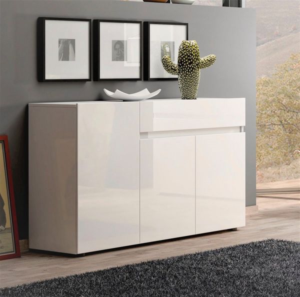 INOSIGN Sideboard Mister, Kommode, komplett Hochglanz Lackiert, B/H 135x80cm