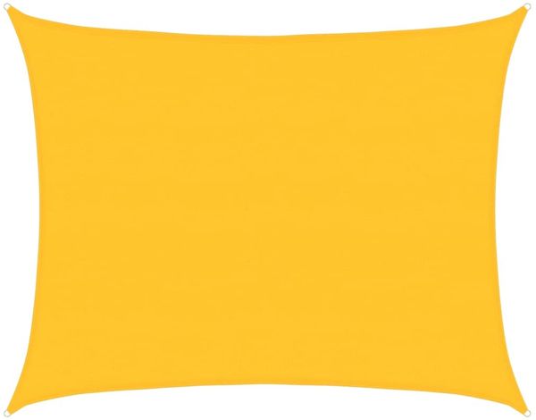 vidaXL Sonnensegel 160 g/m² Rechteckig Gelb 6x8 m HDPE 311580 Bild 2