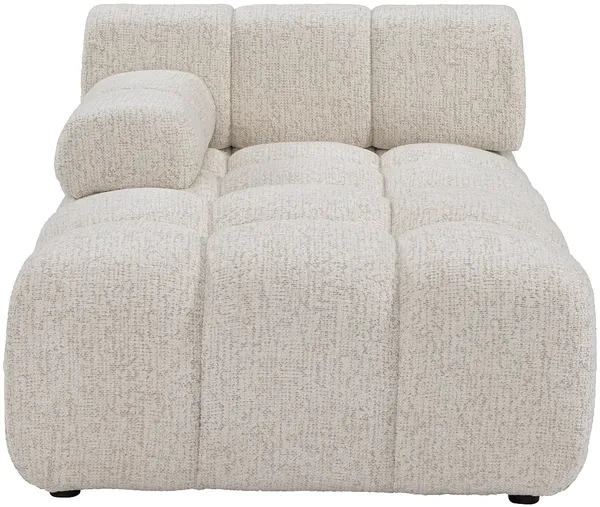 Vente-unique - FACIVIL Chaise longue Stoff Beige - B 156 cm x H 70 cm x L 94 cm