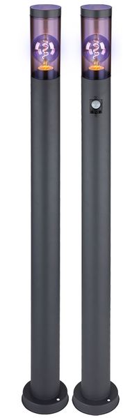 2er Set RGB LED Stehleuchte, Bewegungsmelder, App-Steuerung
