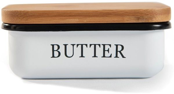 Zedelmaier Butterdose Butterdose,Butterglocke für 250g Butter,mit nachhaltigem holzdeckel, (Packung)
