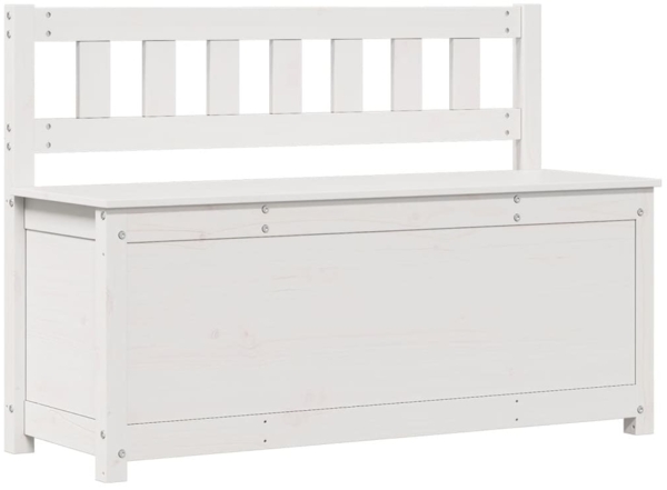 vidaXL Sitzbank Weiß 110x41x76,5 cm Massivholz Kiefer 823555